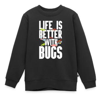 Insecte - Sweat Premium enfant bio - noir - Devant - AI Model Kid Female (0cm)