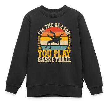 Wrestling Ringen Ringer - Kinder Premium Organic Sweatshirt - Schwarz - Vorne - AI Model Kid Female (0cm)