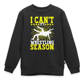 Lutte Lutteurs Lutteurs - Sweat Premium enfant bio - noir - Devant - AI Model Kid Female (0cm)