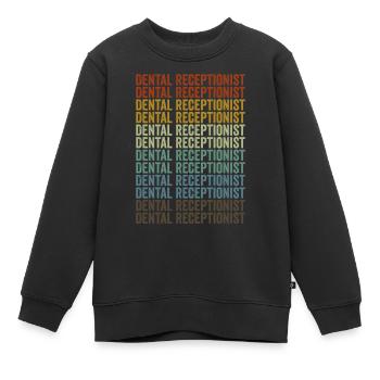 Zahnarzthelferin Zahnärztin Kieferorthopädin Stude - Kinder Premium Organic Sweatshirt - Schwarz - Vorne - AI Model Kid Female (0cm)