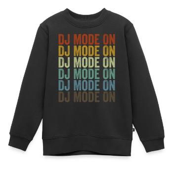 Dj Mode auf Dj Disc Jockey - Kinder Premium Organic Sweatshirt - Schwarz - Vorne - AI Model Kid Female (0cm)