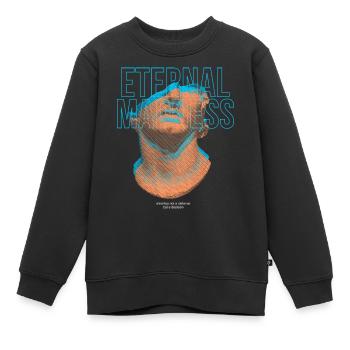 Eternal Madness Streetwear - Kinder Premium Organic Sweatshirt - Schwarz - Vorne - AI Model Kid Female (0cm)