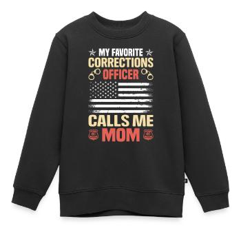 My favorite corrections Officer Prison - Kinder Premium Organic Sweatshirt - Schwarz - Vorne - AI Model Kid Female (0cm)