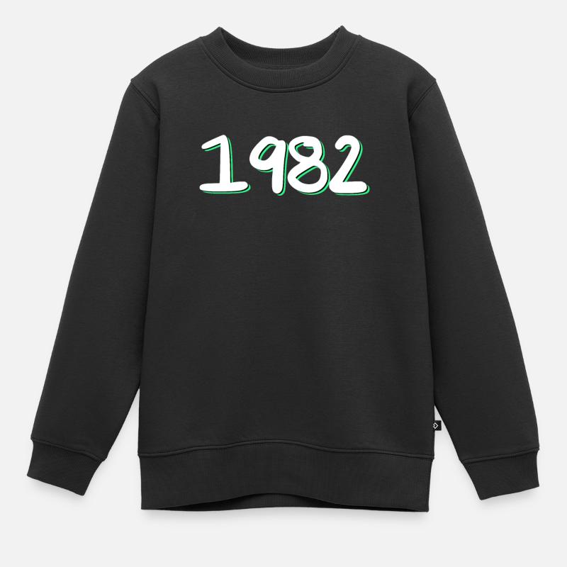 1982 Anniversaire - Sweat Premium enfant bio - noir