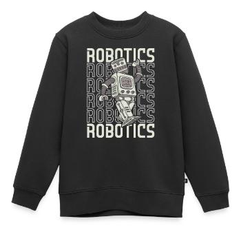 Robotique Ai Robot Mécanique Robotique - Sweat Premium enfant bio - noir - Devant - AI Model Kid Female (0cm)