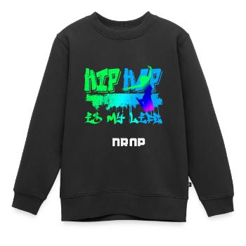 Tänzer Breakdance Bboy Oldschool - Kinder Premium Organic Sweatshirt - Schwarz - Vorne - AI Model Kid Female (0cm)