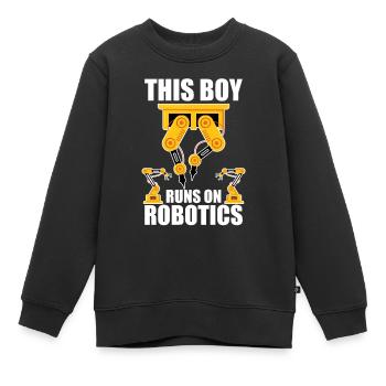 Robotique Ai Robot - Sweat Premium enfant bio - noir - Devant - AI Model Kid Female (0cm)