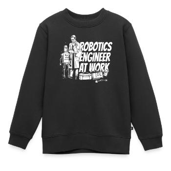 Robotique Ai Robot - Sweat Premium enfant bio - noir - Devant - AI Model Kid Female (0cm)