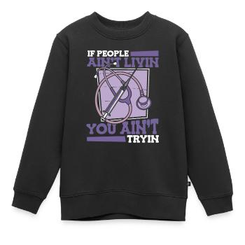 Krankenschwester Stethoskop - Kinder Premium Organic Sweatshirt - Schwarz - Vorne - AI Model Kid Female (0cm)