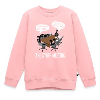 Klarinette Player Orchestra Musiker - Kinder Premium Organic Sweatshirt - Rosa - Vorne - AI Model Kid Female (0cm)
