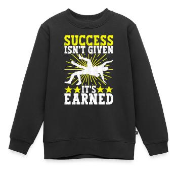 Lutte Lutteurs Lutteurs - Sweat Premium enfant bio - noir - Devant - AI Model Kid Female (0cm)