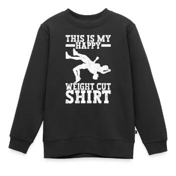 Lutte Lutteurs Lutteurs - Sweat Premium enfant bio - noir - Devant - AI Model Kid Female (0cm)
