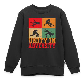 Wrestling Ringen Ringer - Kinder Premium Organic Sweatshirt - Schwarz - Vorne - AI Model Kid Female (0cm)