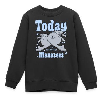 Seekuh Spruch - Kinder Premium Organic Sweatshirt - Schwarz - Vorne - AI Model Kid Female (0cm)