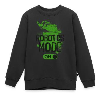 Robot Robotique Ingénieur Robotique - Sweat Premium enfant bio - noir - Devant - AI Model Kid Female (0cm)