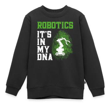 Robot Robotique Ingénieur Robotique Robotique - Sweat Premium enfant bio - noir - Devant - AI Model Kid Female (0cm)