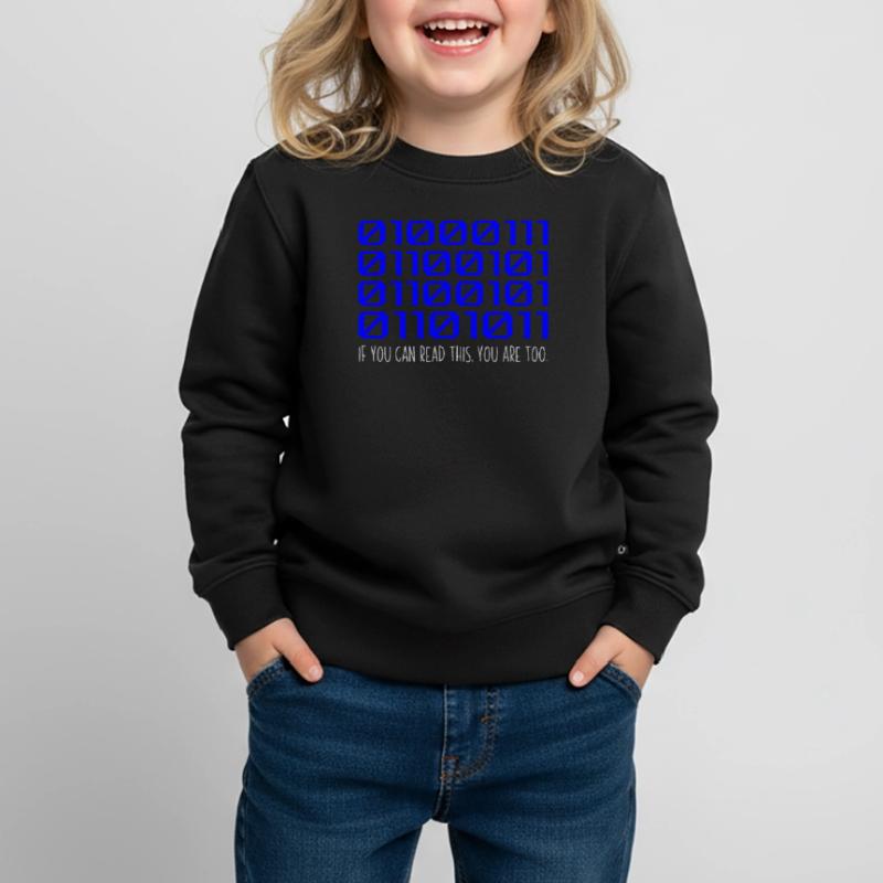Funny Coder Binärcode Programmierer Entwickler Kinder Premium Organic Sweatshirt