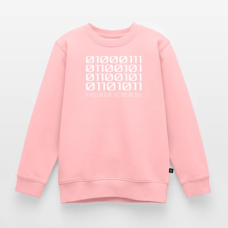 Cool Computer Binary Code Programmeur Développeur Sweat Premium enfant bio
