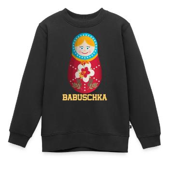 Matryoshka Puppe Russland Babuschka Russisches - Kinder Premium Organic Sweatshirt - Schwarz - Vorne - AI Model Kid Female (0cm)