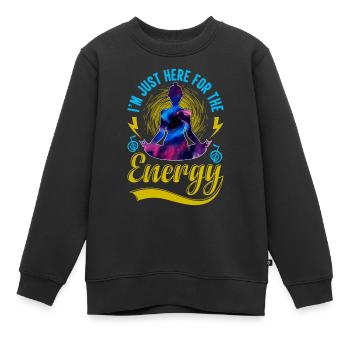Praticiens de Reiki & Maître Reiki - Sweat Premium enfant bio - noir - Devant - AI Model Kid Female (0cm)