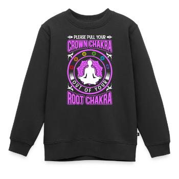 Praticiens de Reiki & Maître Reiki - Sweat Premium enfant bio - noir - Devant - AI Model Kid Female (0cm)