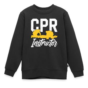 Erste Hilfe Kurs Leiter Sofortmaßnahmen Lehrer - Kinder Premium Organic Sweatshirt - Schwarz - Vorne - AI Model Kid Female (0cm)