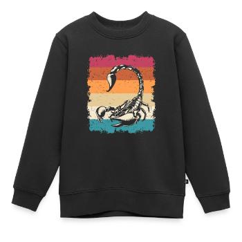 Vintage Scorpions Retro Animal Arachnid Scorpion - Kinder Premium Organic Sweatshirt - Schwarz - Vorne - AI Model Kid Female (0cm)