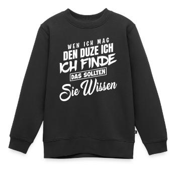 Wenn aus Kollegen Freunde werden - Kinder Premium Organic Sweatshirt - Schwarz - Vorne - AI Model Kid Female (0cm)