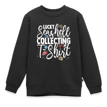 Muscheln Miesmuscheln Sammler - Kinder Premium Organic Sweatshirt - Schwarz - Vorne - AI Model Kid Female (0cm)