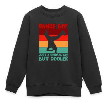 Street Dance Boy - Kinder Premium Organic Sweatshirt - Schwarz - Vorne - AI Model Kid Female (0cm)