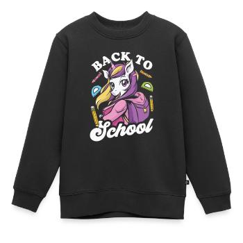 Retour à l’école Retour à l’école Enseignants de retour à l’école - Sweat Premium enfant bio - noir - Devant - AI Model Kid Female (0cm)