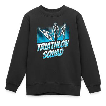 Triathlon Team Triathlons Triathlete Triathlete - Kids Premium Organic Sweatshirt - black - Front - AI Model Kid Female (0cm)
