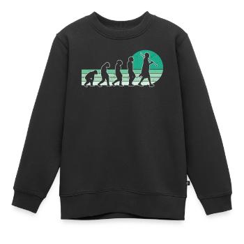 Jardinier Jardinier Jardinier Jardinier Jardinage - Sweat Premium enfant bio - noir - Devant - AI Model Kid Female (0cm)