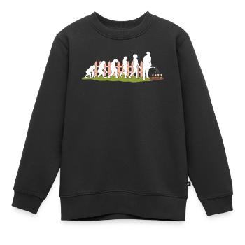 Jardinier Jardinier Jardinier Jardinier Jardinage - Sweat Premium enfant bio - noir - Devant - AI Model Kid Female (0cm)