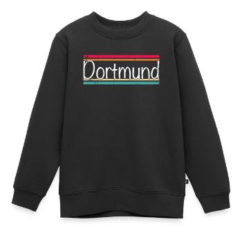 Dortmund - Kinder Premium Organic Sweatshirt - Schwarz - Vorne - AI Model Kid Female (0cm)
