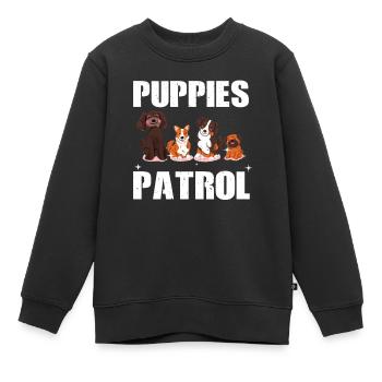 Welpen Patrouille - Kinder Premium Organic Sweatshirt - Schwarz - Vorne - AI Model Kid Female (0cm)