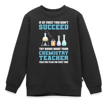 Chemistry Teacher Science Teacher - Kinder Premium Organic Sweatshirt - Schwarz - Vorne - AI Model Kid Female (0cm)