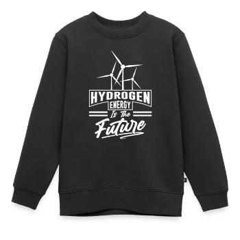 Wasserstoff Ist Die Zukunft Element Hydrogen - Kinder Premium Organic Sweatshirt - Schwarz - Vorne - AI Model Kid Female (0cm)