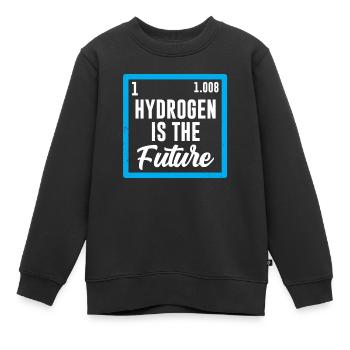 Wasserstoff Ist Die Zukunft Hydrogen Element - Kinder Premium Organic Sweatshirt - Schwarz - Vorne - AI Model Kid Female (0cm)