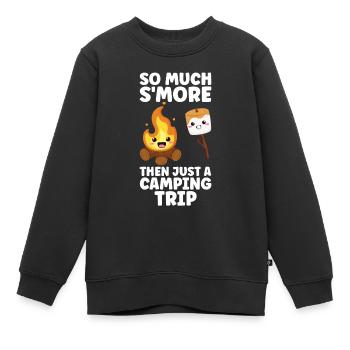 Marshmallow S'more - Kinder Premium Organic Sweatshirt - Schwarz - Vorne - AI Model Kid Female (0cm)
