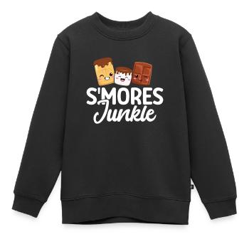 Marshmallow S'more - Kinder Premium Organic Sweatshirt - Schwarz - Vorne - AI Model Kid Female (0cm)