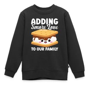 Marshmallow S'more - Kinder Premium Organic Sweatshirt - Schwarz - Vorne - AI Model Kid Female (0cm)