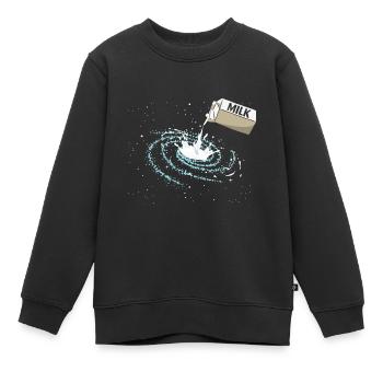 Voie lactée mignon drôle d’astronomie spatiale pour astronome - Sweat Premium enfant bio - noir - Devant - AI Model Kid Female (0cm)