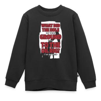 Plate-forme pétrolière Lustig - Sweat Premium enfant bio - noir - Devant - AI Model Kid Female (0cm)