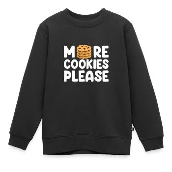 Cookies Apparel Baker Cookie Lover - Sweat Premium enfant bio - noir - Devant - AI Model Kid Female (0cm)