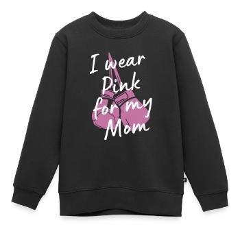 Brustkrebs Geschenk Breast Cancer Krebs Rosa - Kinder Premium Organic Sweatshirt - Schwarz - Vorne - AI Model Kid Female (0cm)