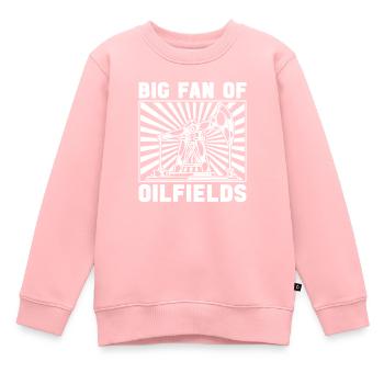 Ölfeld Bohrinsel Fan - Kinder Premium Organic Sweatshirt - Rosa - Vorne - AI Model Kid Female (0cm)