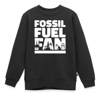 Ölfeld Bohrinsel Fossil - Kinder Premium Organic Sweatshirt - Schwarz - Vorne - AI Model Kid Female (0cm)
