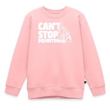 Ölfeld Bohrinsel Spritzen - Kinder Premium Organic Sweatshirt - Rosa - Vorne - AI Model Kid Female (0cm)