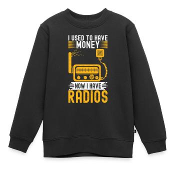 Ham Radio Ham Funker - Kinder Premium Organic Sweatshirt - Schwarz - Vorne - AI Model Kid Female (0cm)